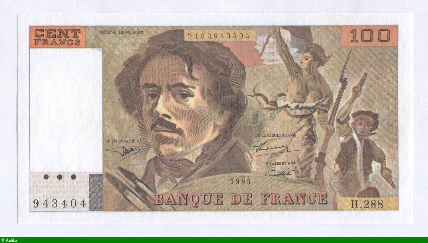 100 FRANCS DELACROIX - Type 1978 "442-1 & 442-2"