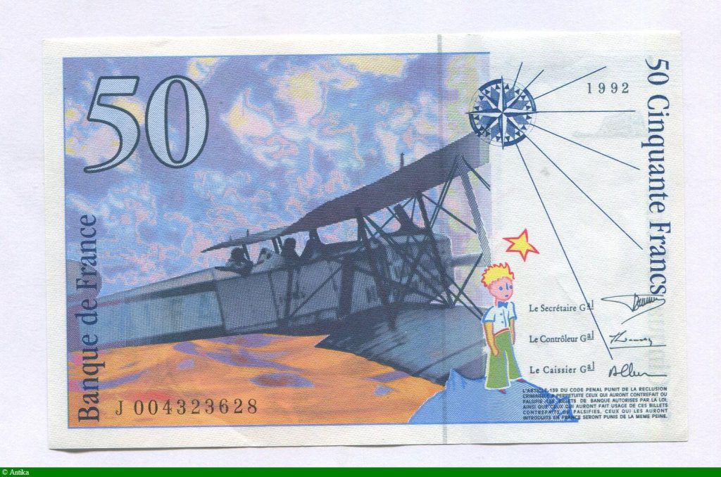50 FRANCS SAINT-EXUPERY - Type 1992