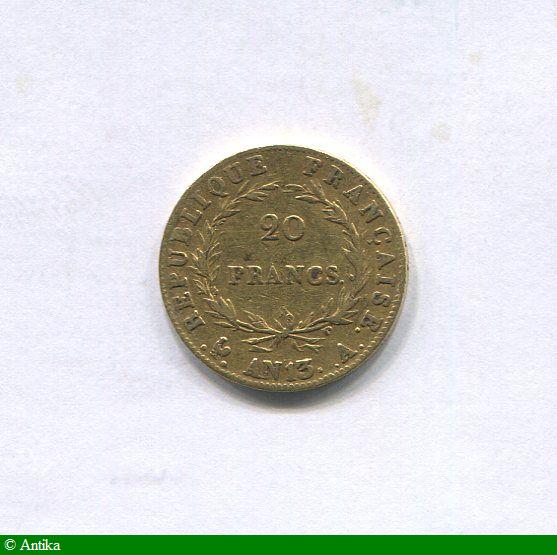20 FRANCS OR NAP Ier T.N