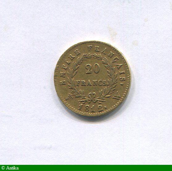 20 FRANCS OR NAP EMP revers EMPIRE