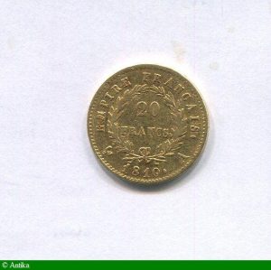 20 FRANCS OR NAP EMP revers EMPIRE