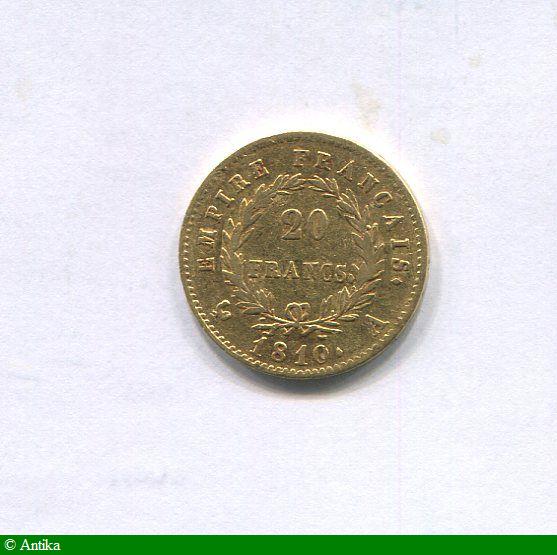 20 FRANCS OR NAP EMP revers EMPIRE