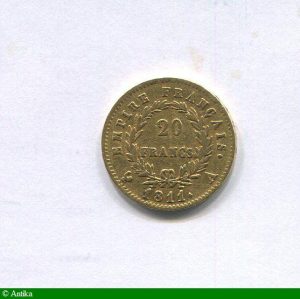 20 FRANCS OR NAP EMP revers EMPIRE