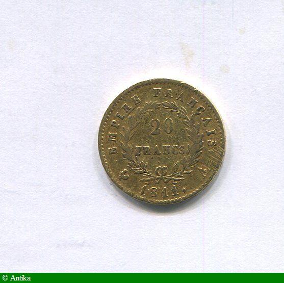 20 FRANCS OR NAP EMP revers EMPIRE