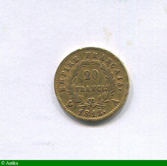 20 FRANCS OR NAP EMP revers EMPIRE