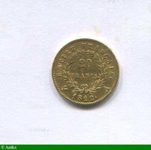 20 FRANCS OR NAP EMP revers EMPIRE