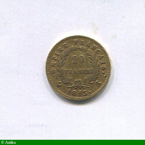 20 FRANCS OR NAP EMP revers EMPIRE