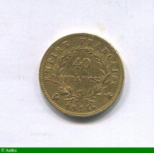 40 FRANCS OR NAP EMP revers EMPIRE