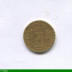 20 FRANCS OR Buste Habillé en exil 1815