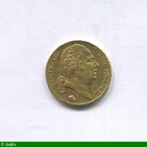 20 FRANCS OR Buste nu