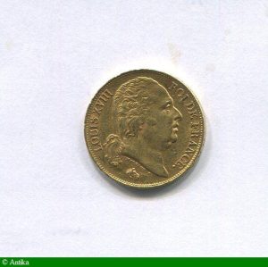 20 FRANCS OR Buste nu