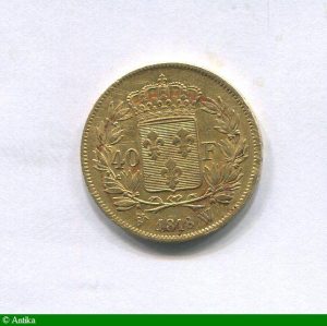 40 FRANCS OR Buste nu