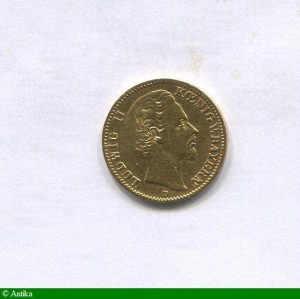 10 MARK LUDWIG II 3,92 gr D:Munich