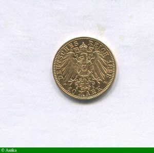 10 MARK WILHELM II 3,94 gr A:Berlin