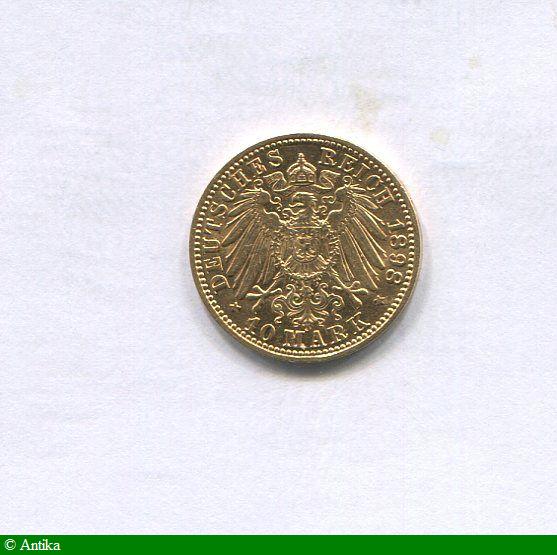 10 MARK WILHELM II 3,94 gr A:Berlin