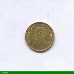 10 LIRE VICTOR EMMANUELLE II 3,20 gr Turin