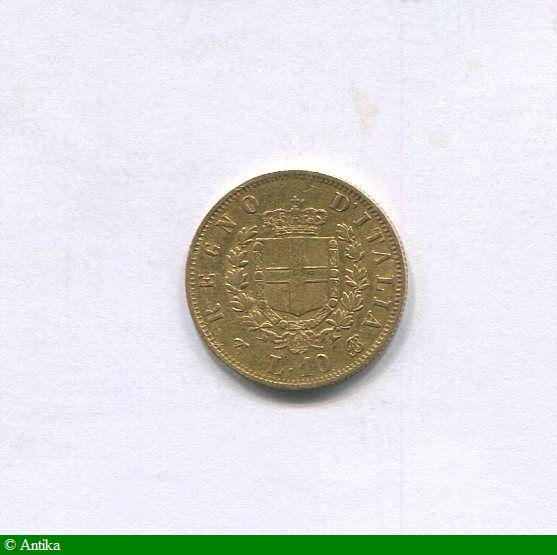 10 LIRE VICTOR EMMANUELLE II 3,20 gr Turin