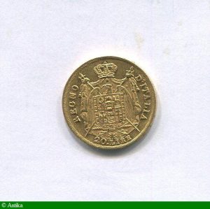 20 LIRE NAPOLEONE IMPERATOR 6,43 gr Milan