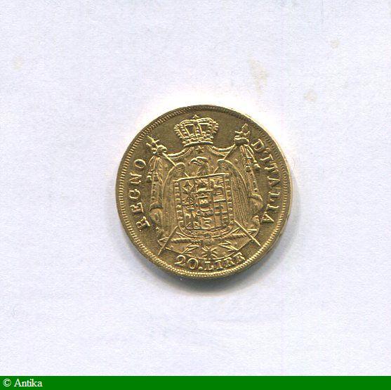 20 LIRE NAPOLEONE IMPERATOR 6,43 gr Milan