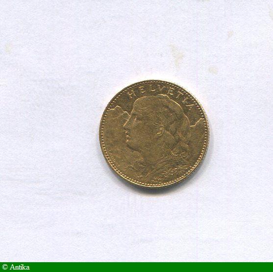 10 FRANCS HELVETIA 3,22 gr B:Berne Plus RARE -