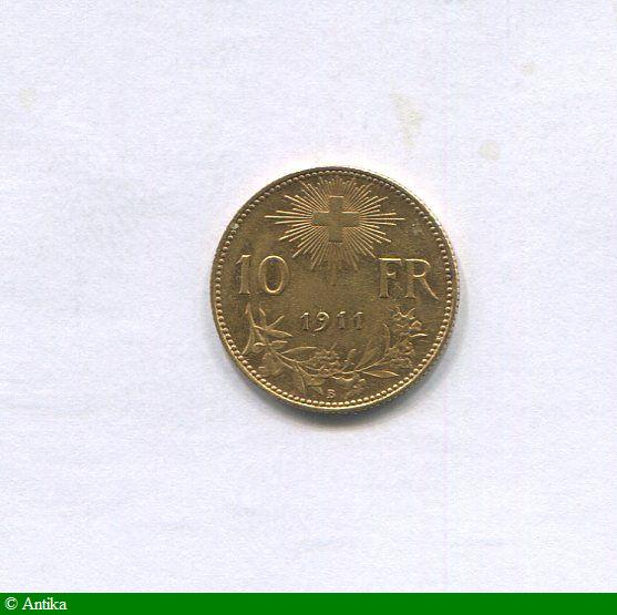 10 FRANCS HELVETIA 3,22 gr B:Berne Plus RARE -