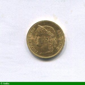 20 FRANCS Confédération Helvétique 6,45 gr B:Berne