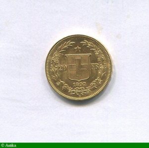 20 FRANCS Confédération Helvétique 6,45 gr B:Berne