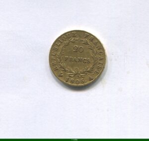 20 FRANCS OR NAP Ier T.N