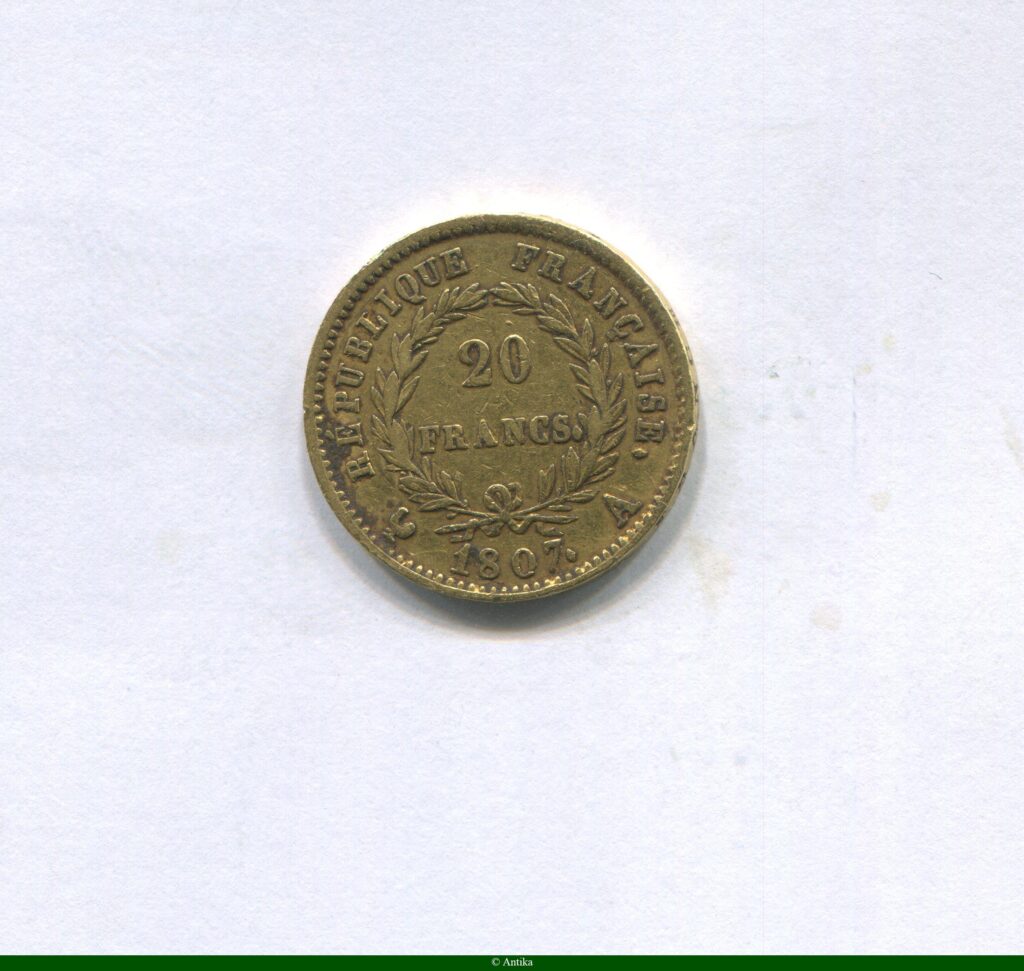 20 FRANCS OR Type Transitoire "grosse tête"