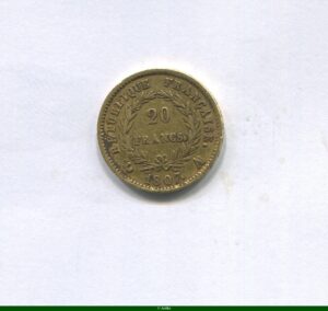 20 FRANCS OR Type Transitoire "grosse tête"