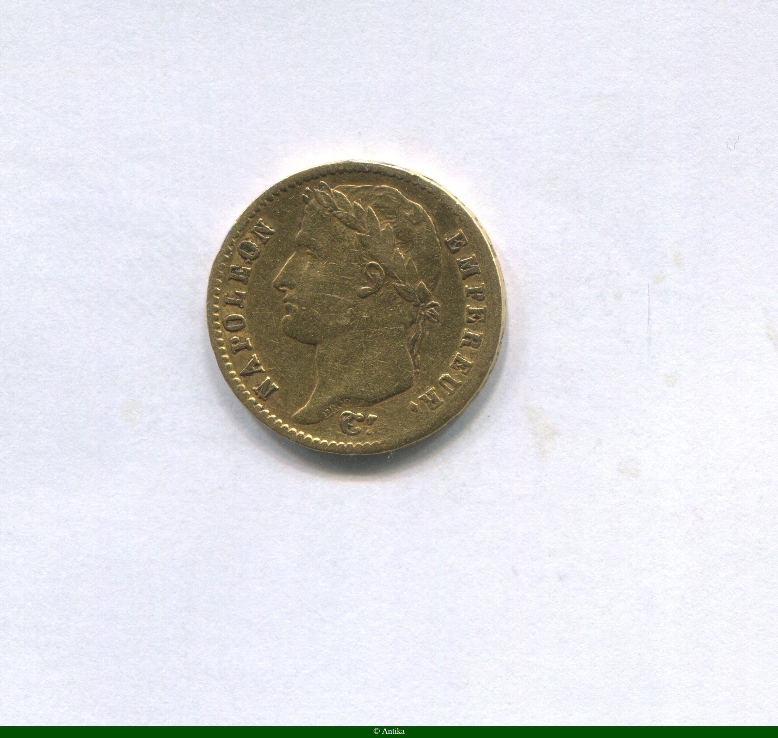 20 FRANCS OR NAP EMP revers EMPIRE