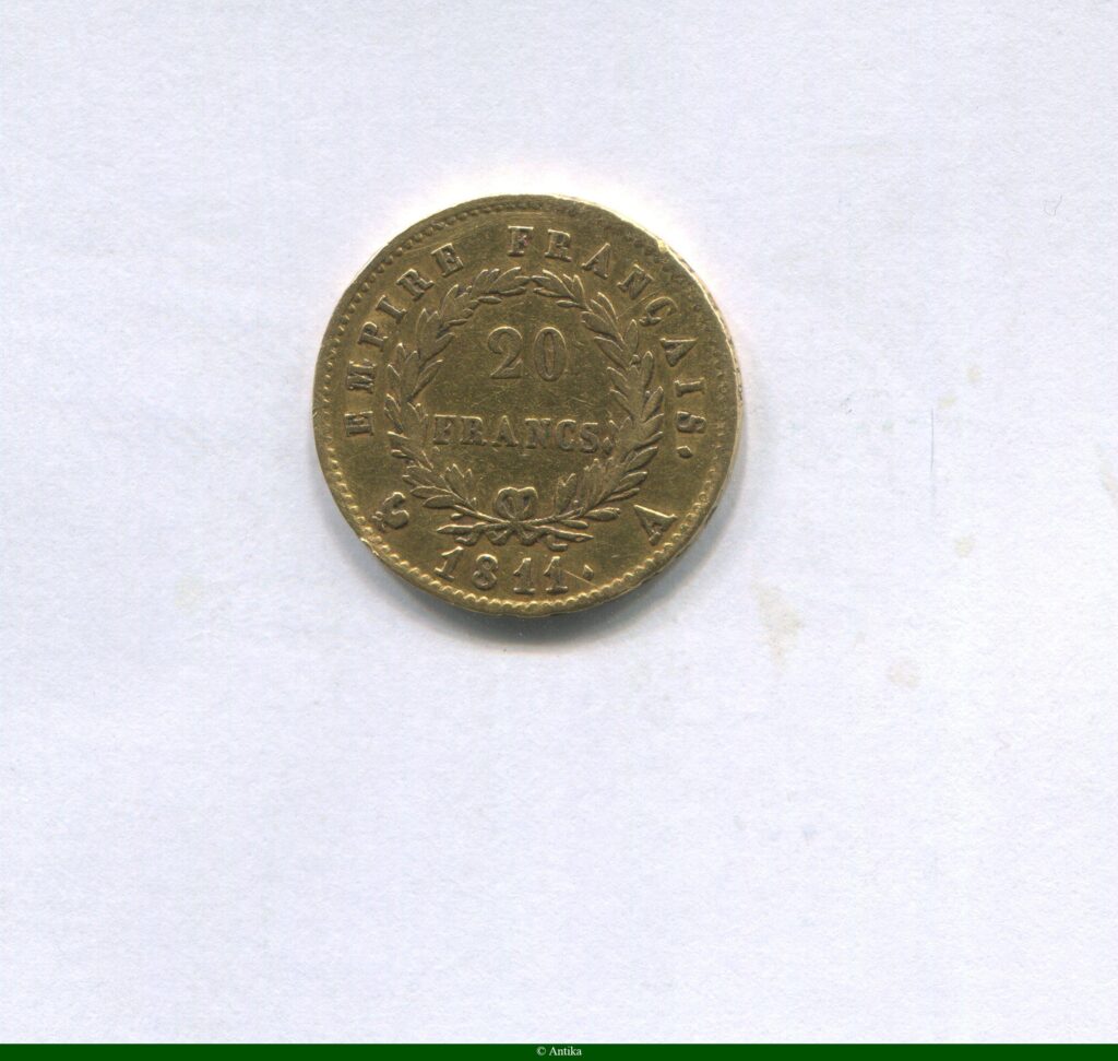 20 FRANCS OR NAP EMP revers EMPIRE