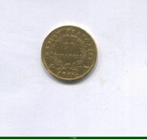 20 FRANCS OR NAP EMP revers EMPIRE