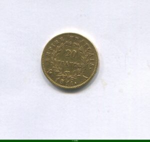 20 FRANCS OR NAP EMP revers EMPIRE