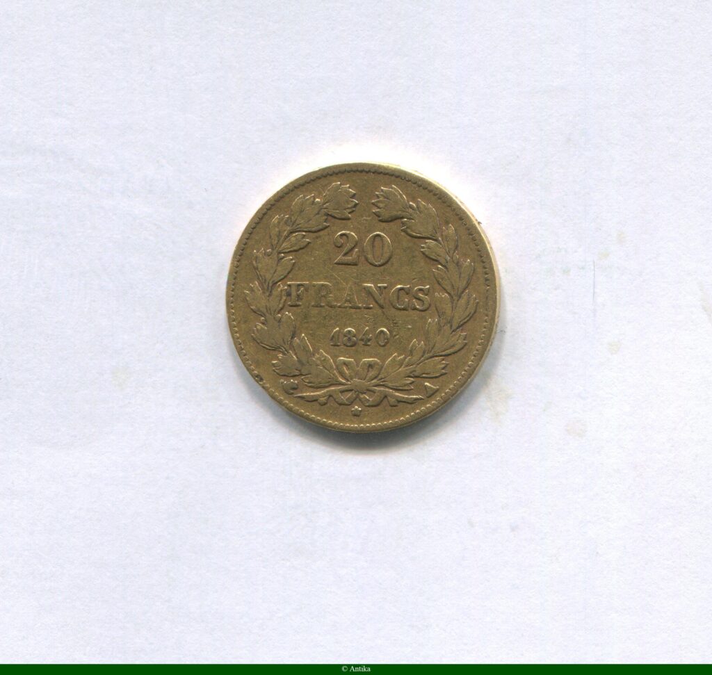 20 FRANCS OR T.L