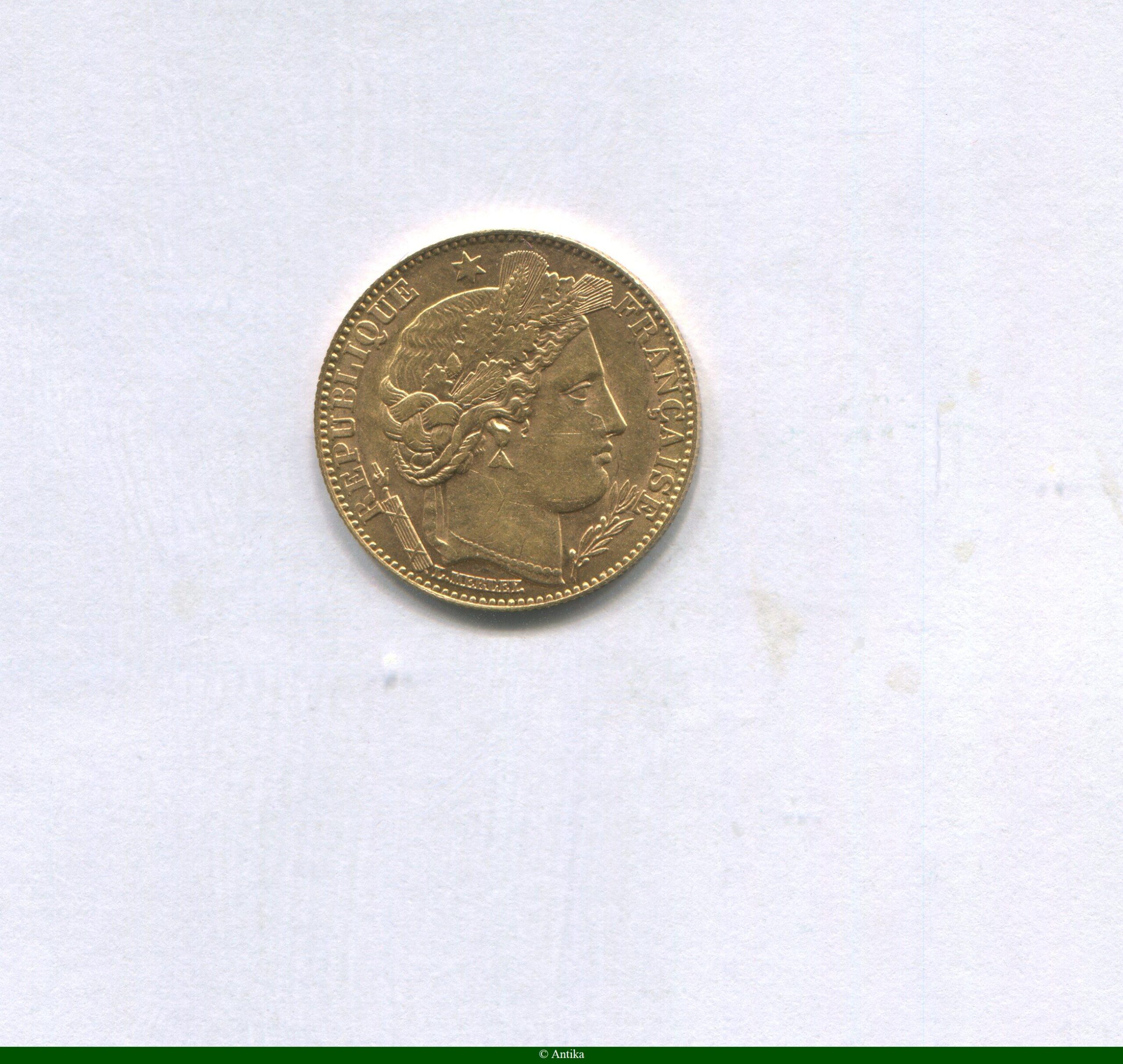 10 FRANCS OR CERES