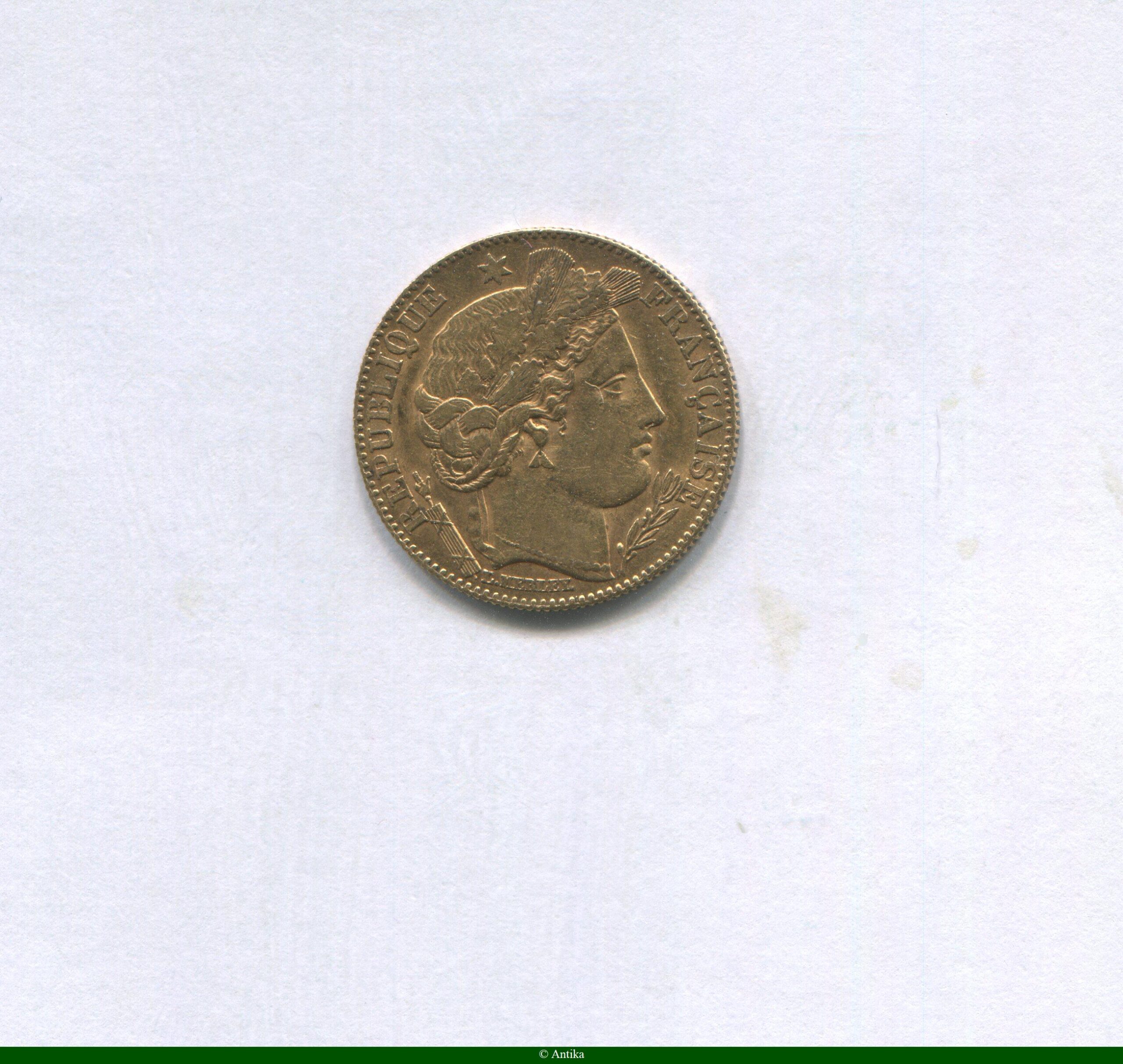 10 FRANCS OR CERES