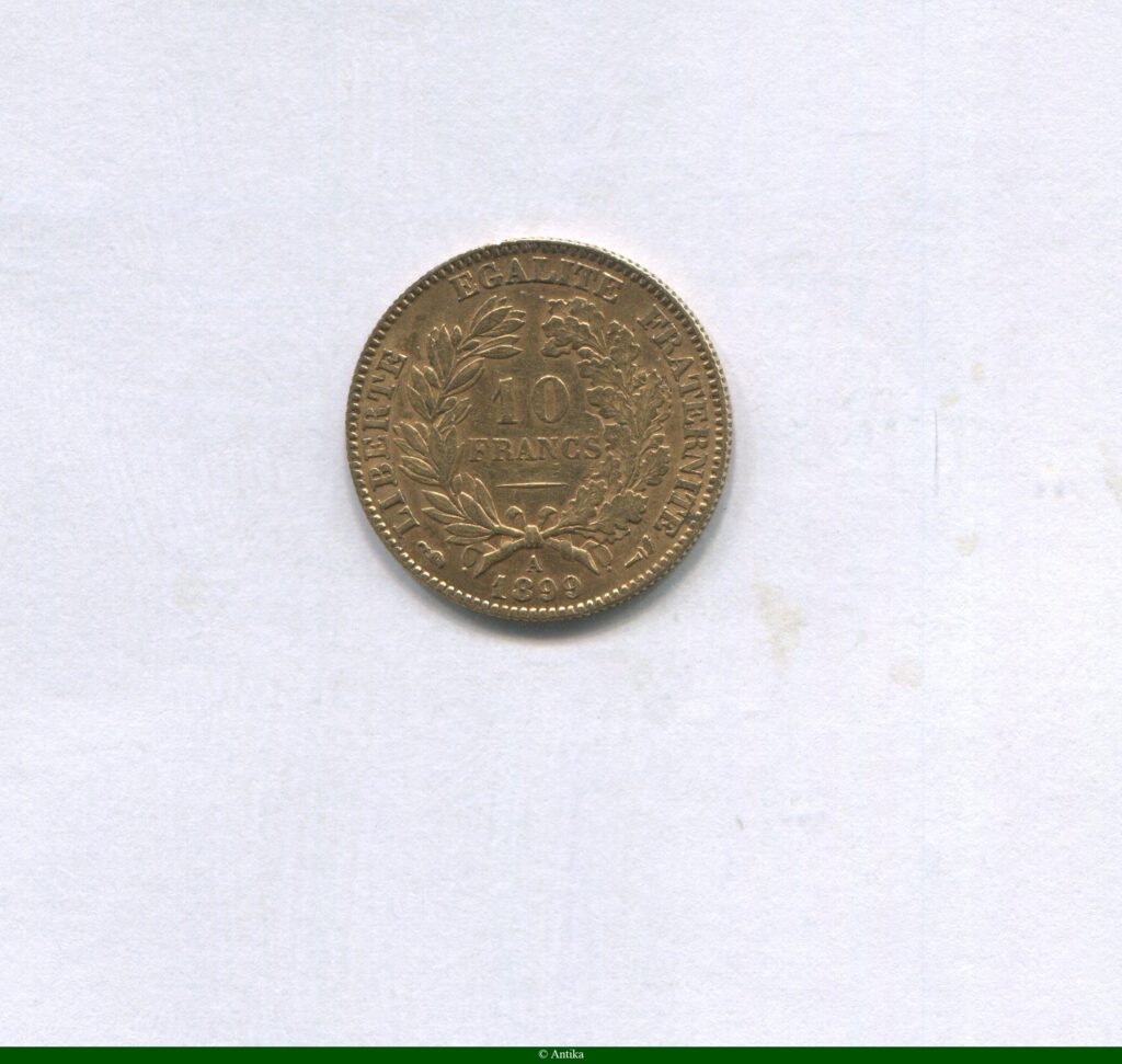 10 FRANCS OR CERES