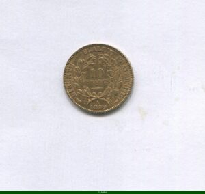 10 FRANCS OR CERES