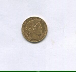 10 FRANCS OR CERES