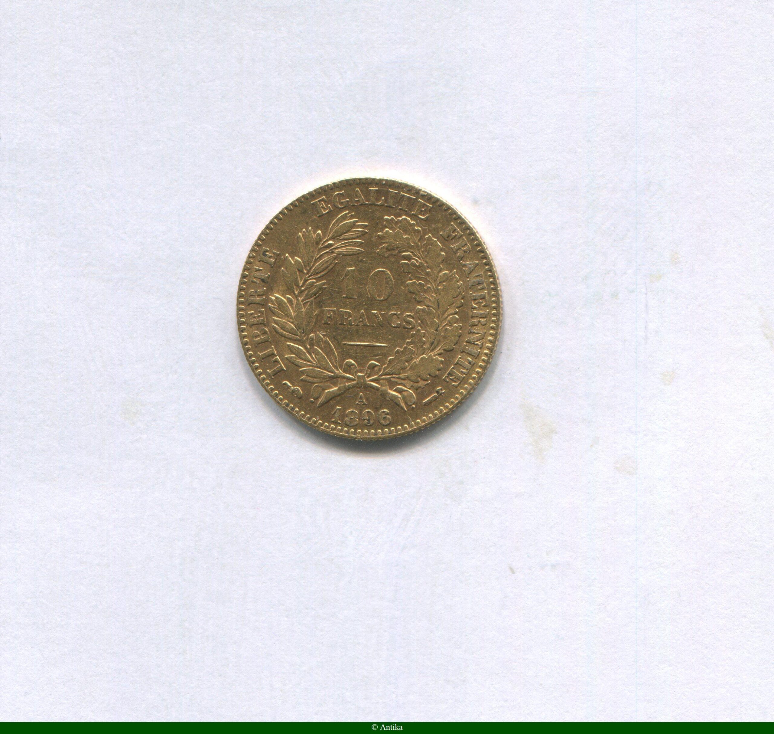 10 FRANCS OR CERES