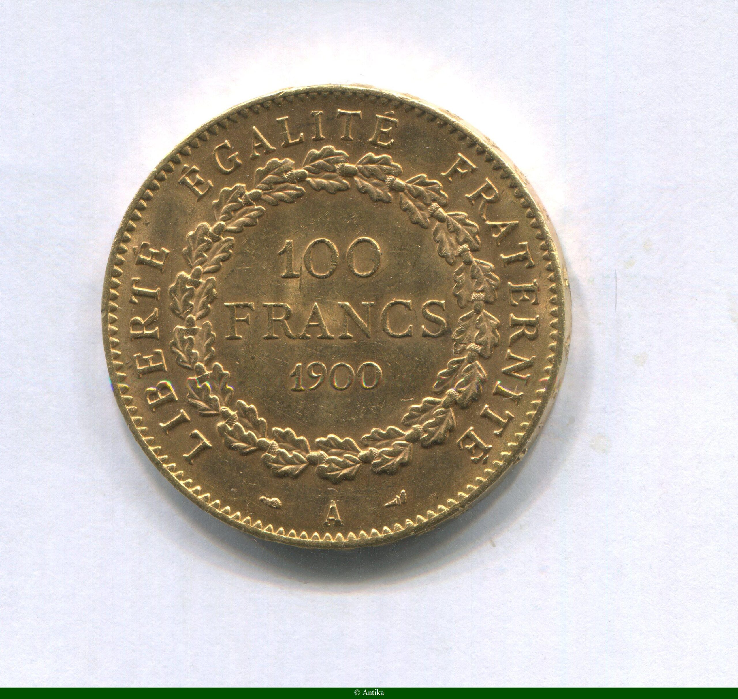 100 FRANCS OR GENIE