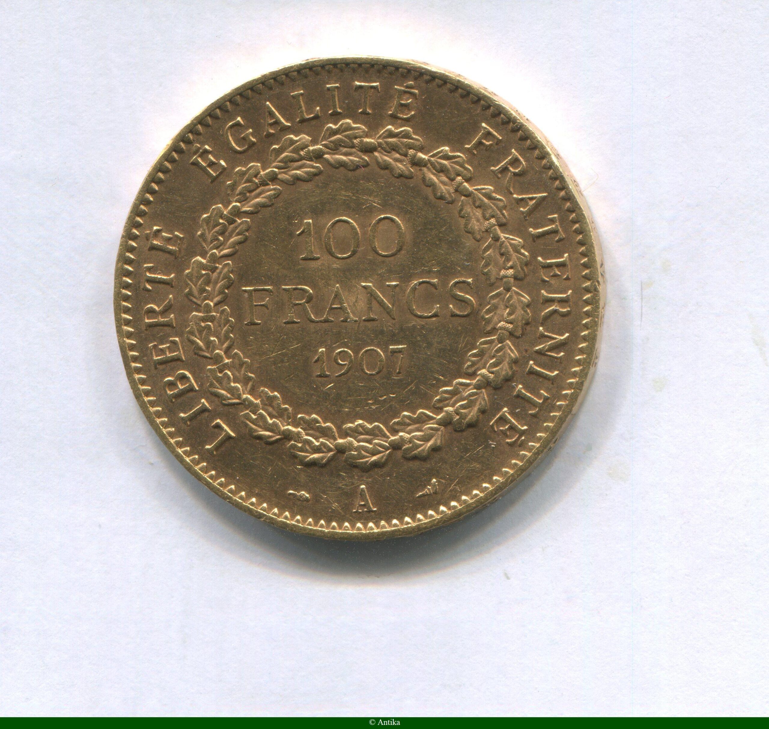 100 FRANCS OR GENIE