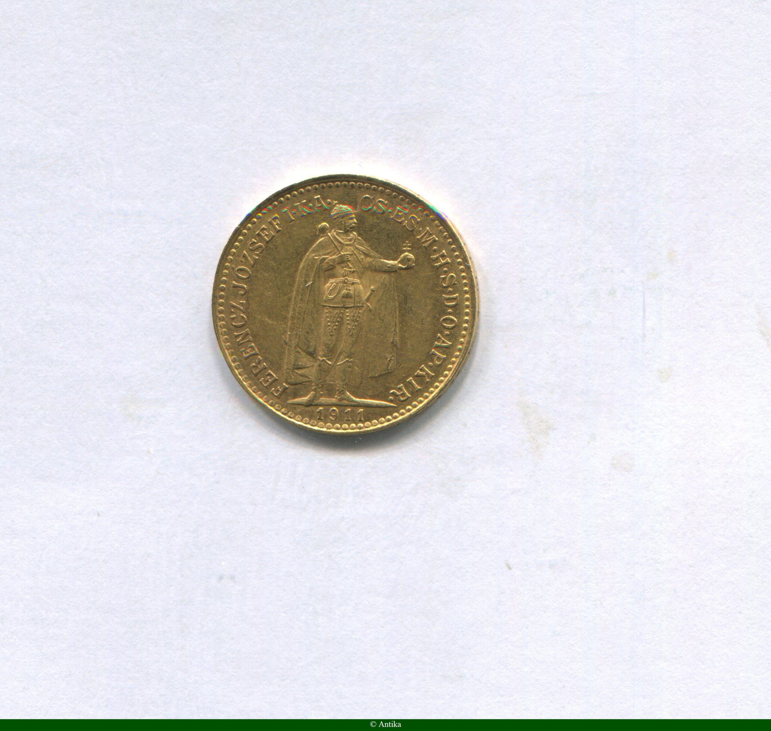 10 KORONA FRANCOIS JOSEPH Kremnitz - KB 3,39 gr