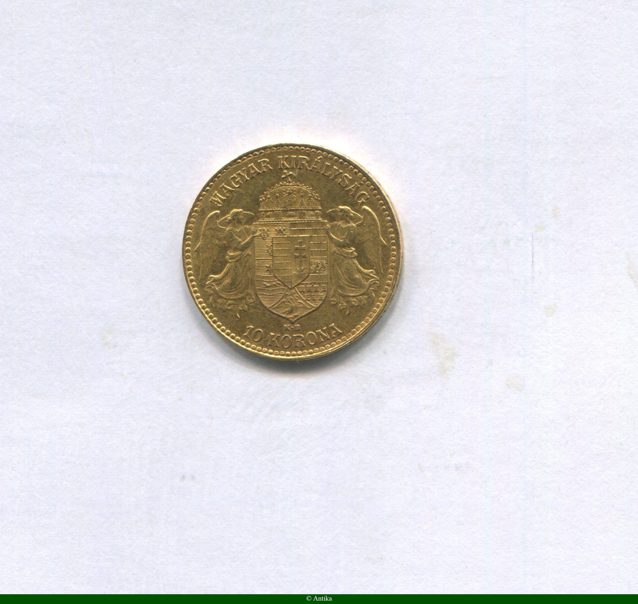 10 KORONA FRANCOIS JOSEPH Kremnitz - KB 3,39 gr