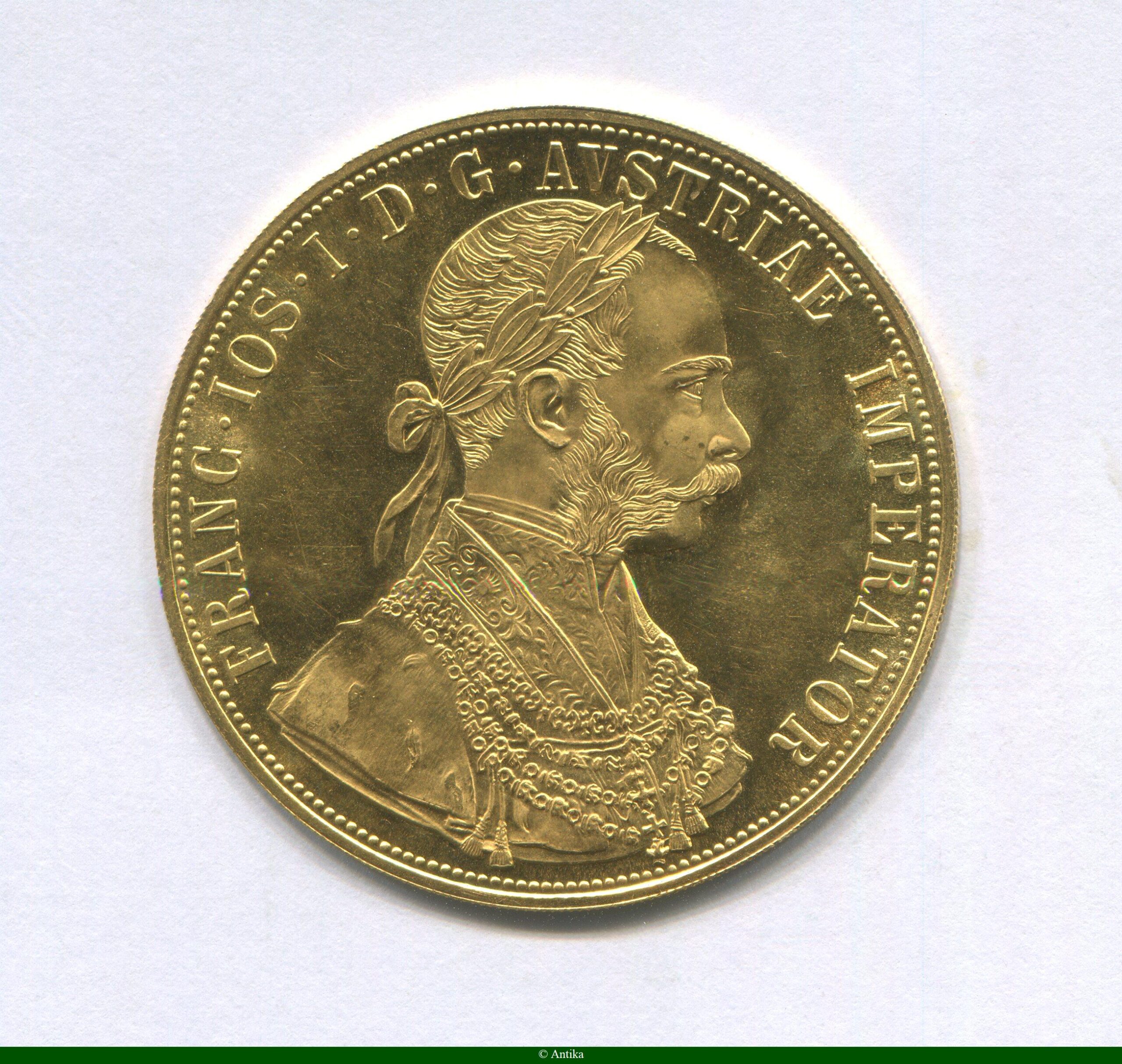 4 DUCATS FRANCOIS JOSEPH refrappe moderne 13,96 gr 986°/°°