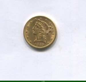 5 DOLLARS LIBERTY 8,38 gr