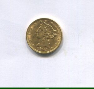 5 DOLLARS LIBERTY 8,37 gr