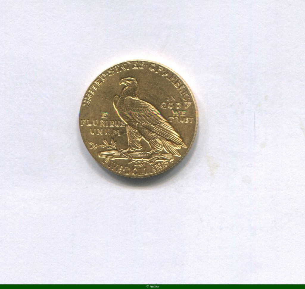 5 DOLLARS INDIEN 8,36 gr