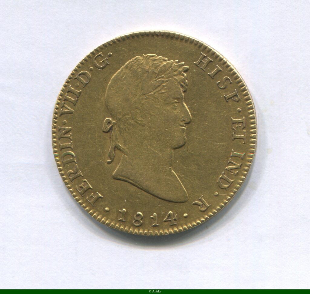 8 ESCUDOS FERDINAND VII 27 02 gr Mexico